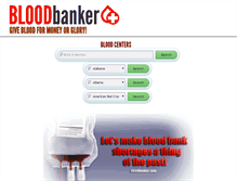 Tablet Screenshot of bloodbanker.com